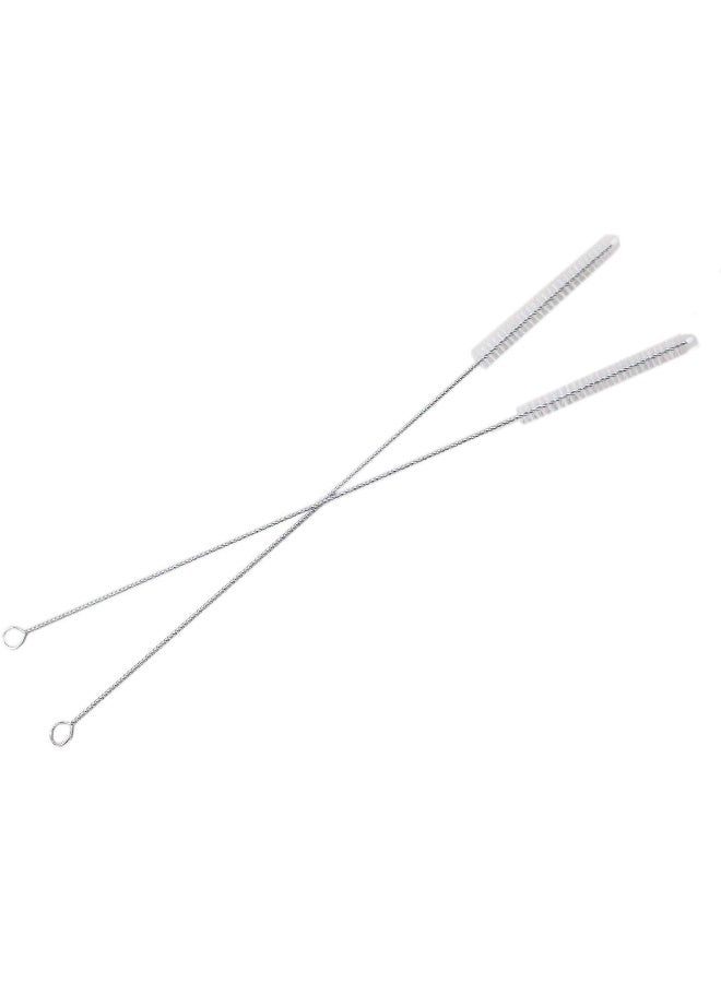 Huji Stainless Steel Straws Cleaning Brush Perfect for Reusable Tumbler Straws (2 Brushes) - Image 1